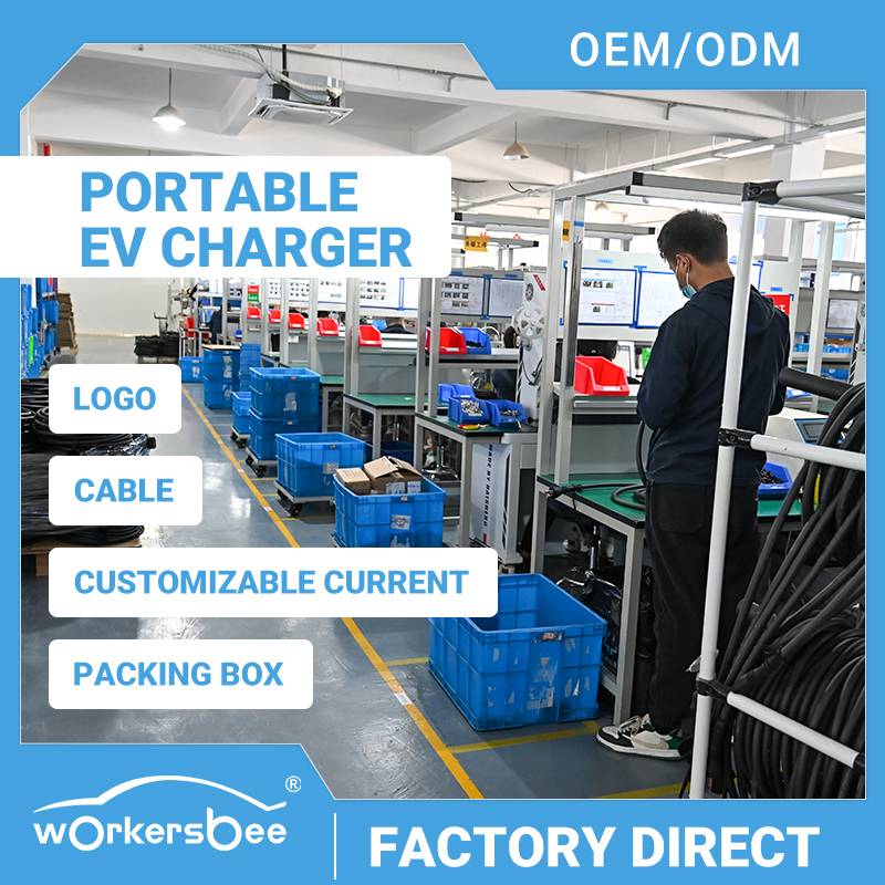 OEM ODM OMG Lead Factory Tragbare Elektroautotypen EV-Ladegerät