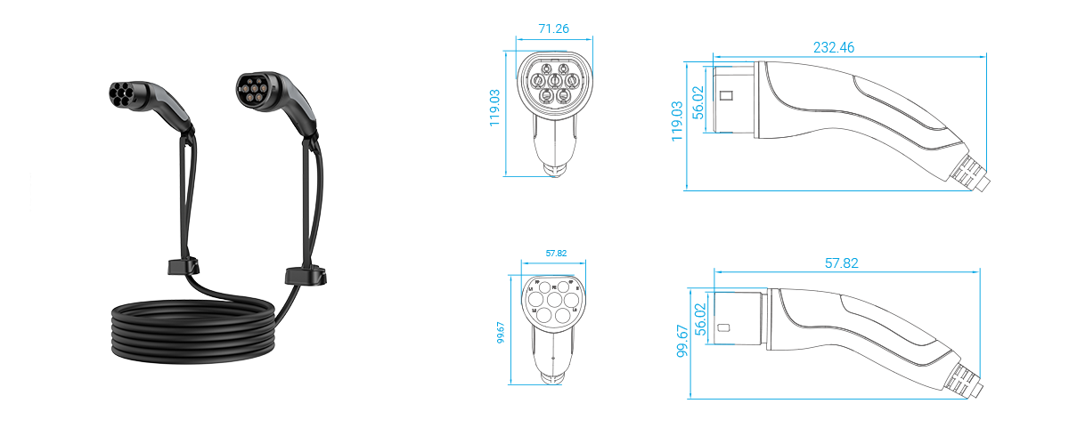 2.3 ev charging cable
