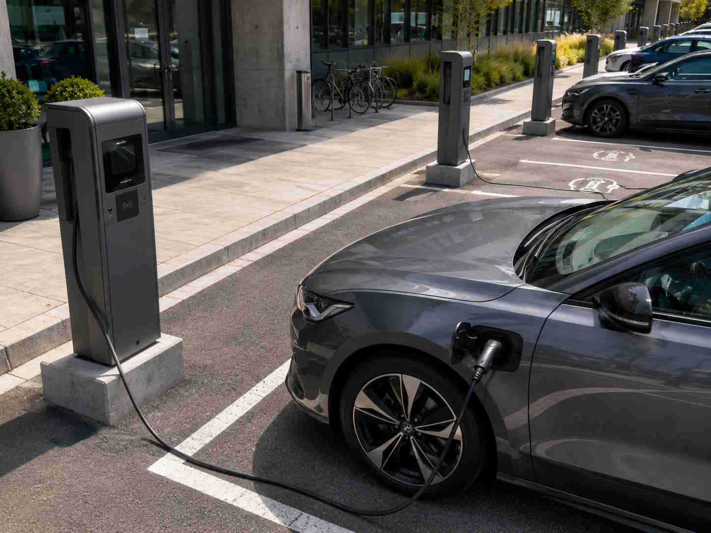 AC-Ladestation am Arbeitsplatz und am Zielort